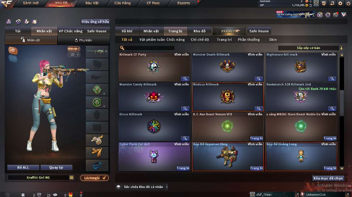 shop acc cf uy tin gia re